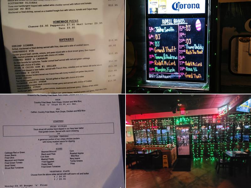 Dan McGuinness Pub Menu