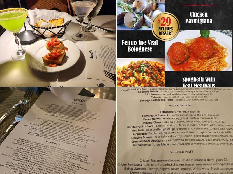 Novello Restaurant & Bar Menu