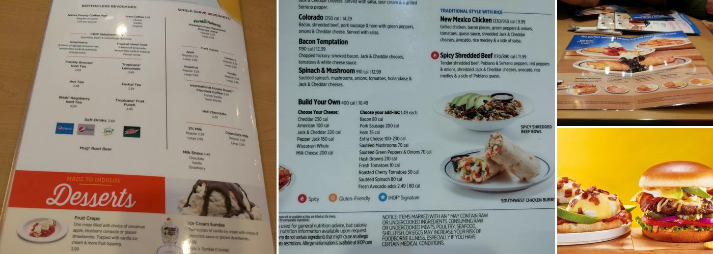 IHOP Menu