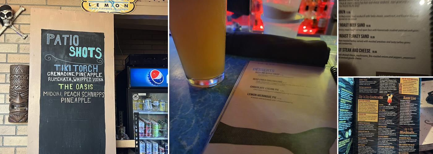 Sip 'n Dip Lounge (1962) Menu