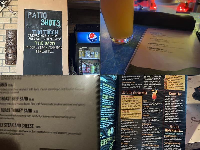 Sip 'n Dip Lounge (1962) Menu