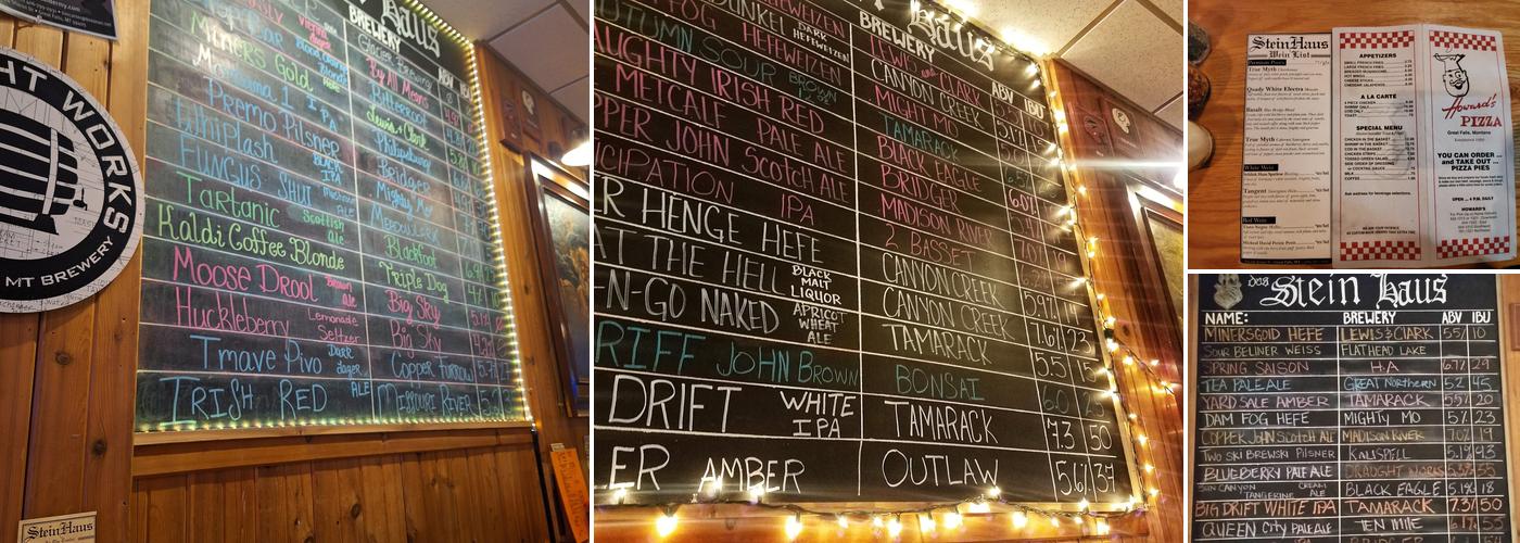 Stein Haus Menu