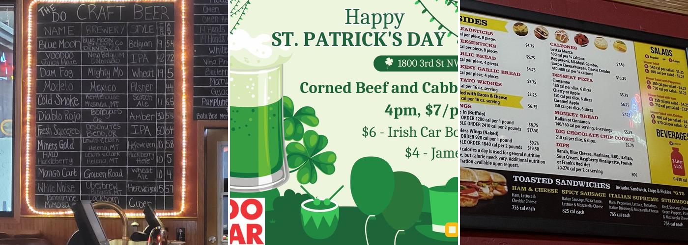 The Do Bar Menu