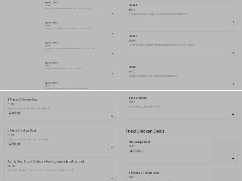 Perfect Pizza House Menu