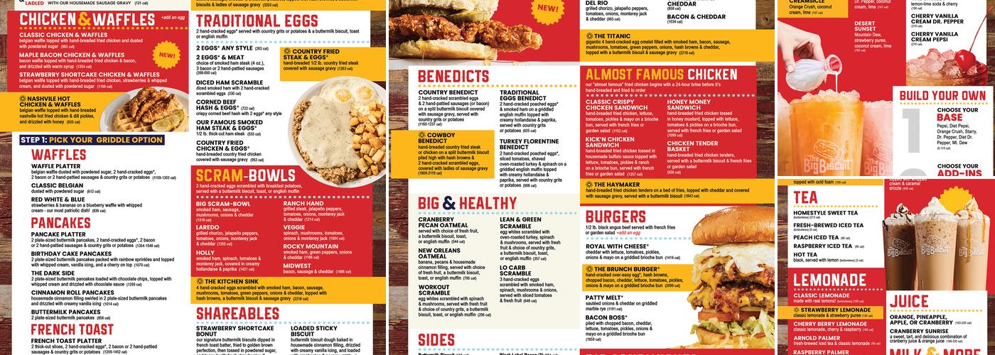 The Big Biscuit Menu