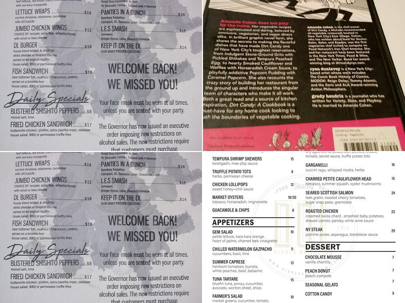 The DL | Best Rooftop Lounge NYC Menu