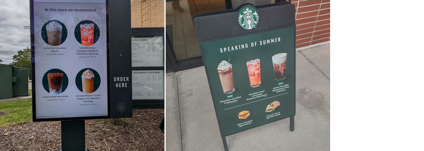 Starbucks Menu