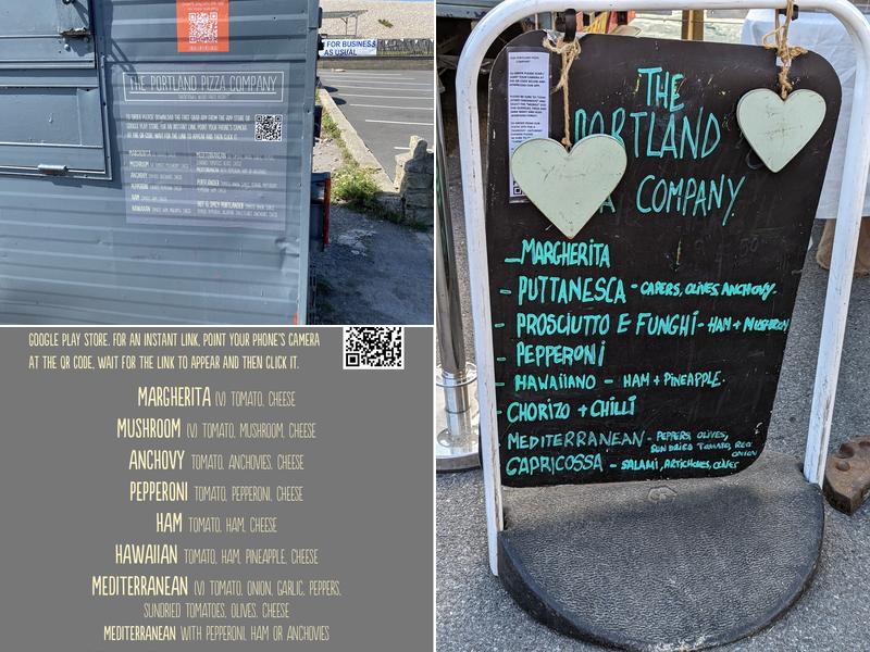 Portland Pizza company Menu