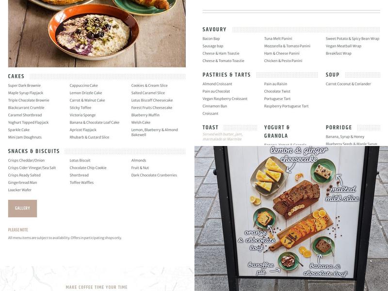 Coffee#1 Bath Riverside Menu