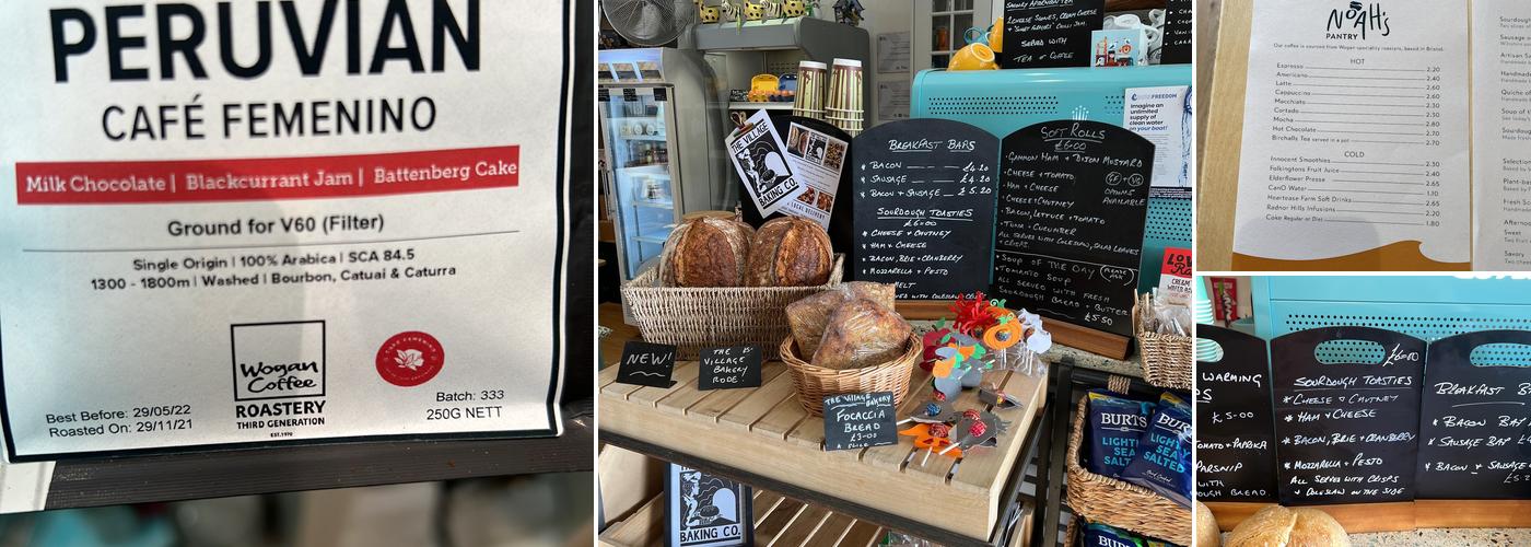 Noah’s Pantry Menu