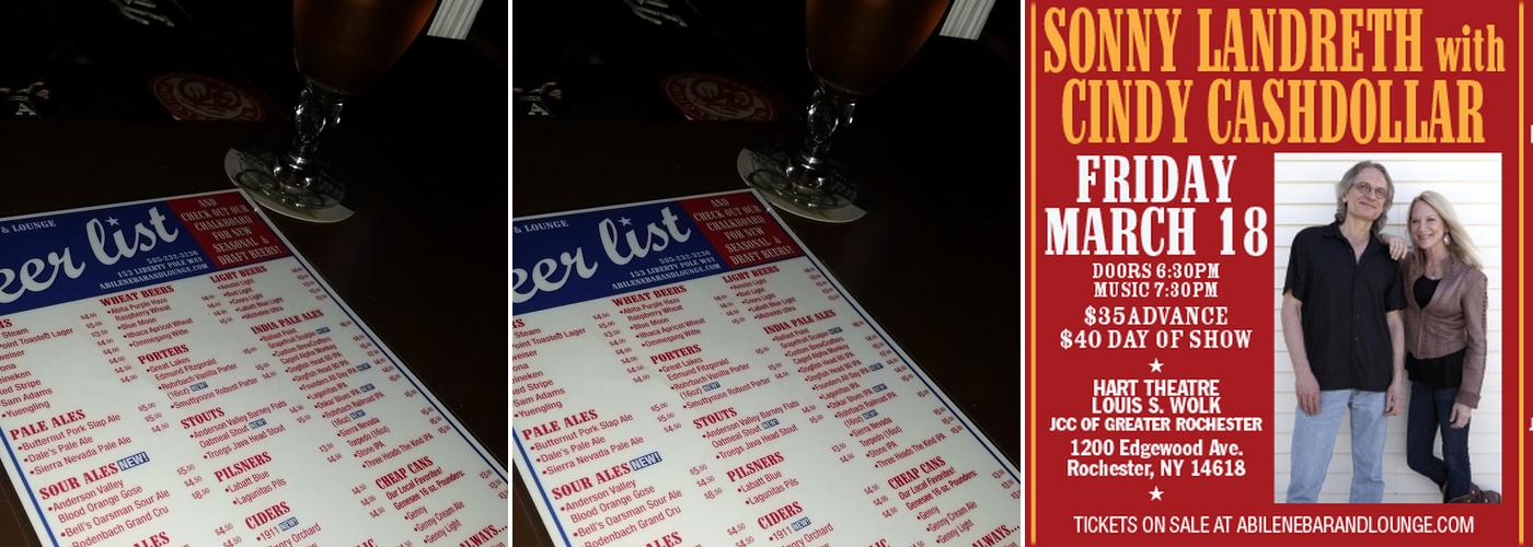 Abilene Bar and Lounge Menu