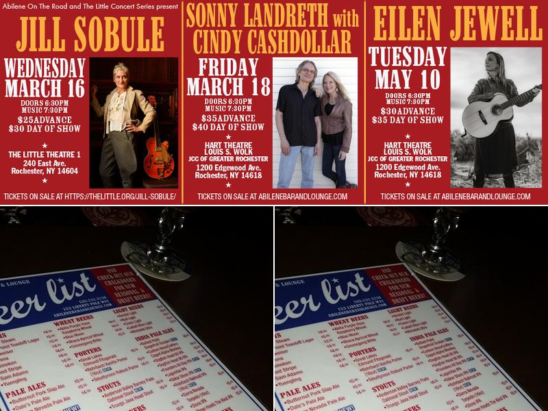 Abilene Bar and Lounge Menu