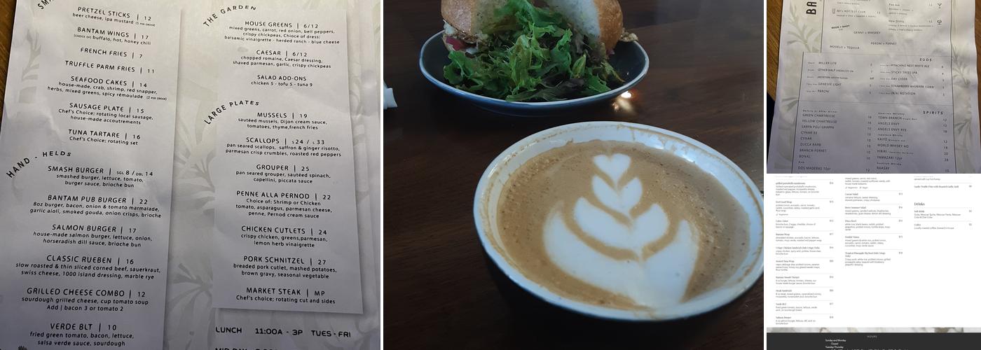 Bar Bantam Menu