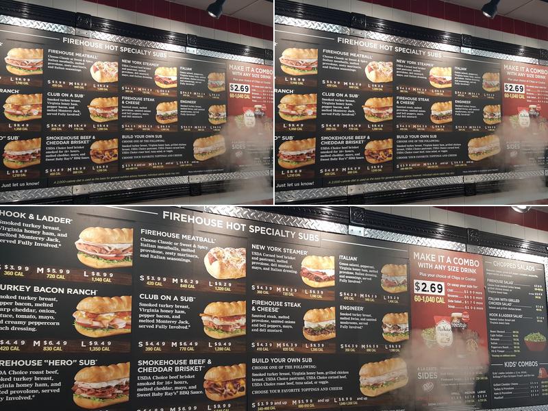 Firehouse Subs Rockledge Square Menu