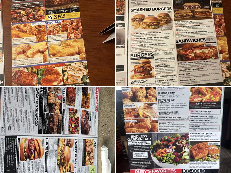 Ruby Tuesday Menu