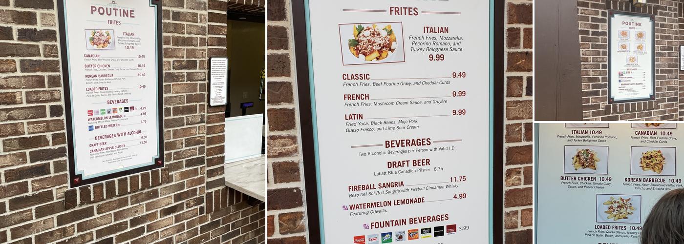 The Daily Poutine Menu