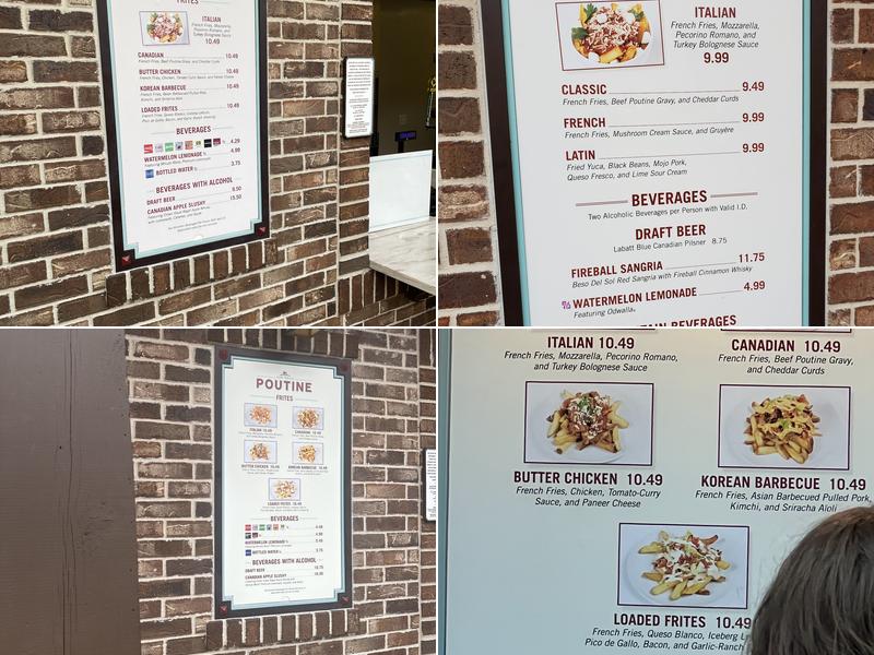 The Daily Poutine Menu