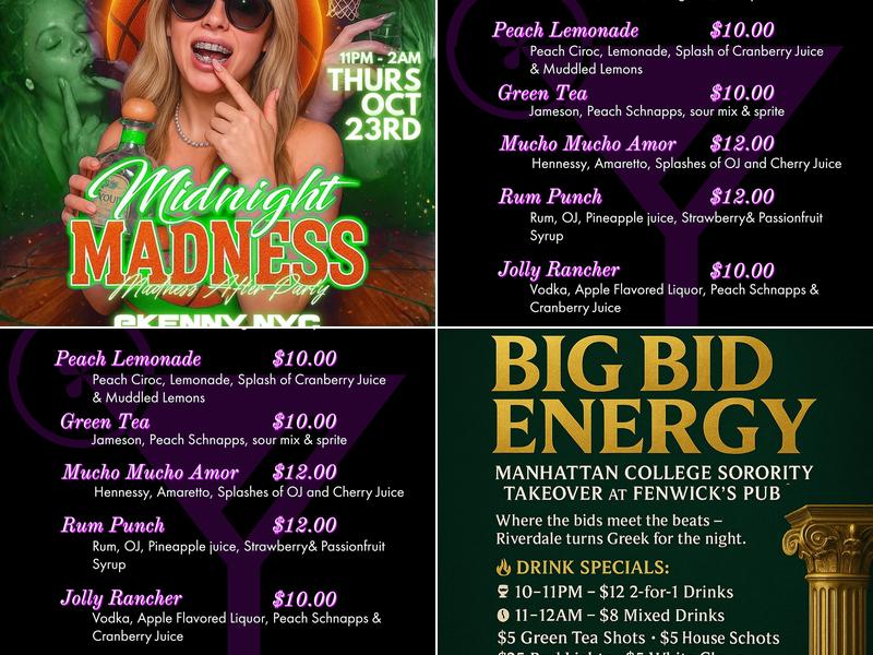 Fenwicks Menu