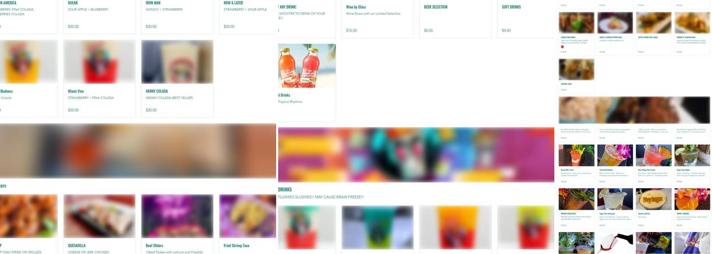 Sugar Cane Rum Village Menu