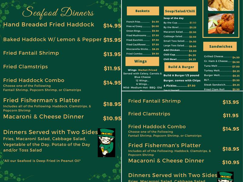 Murray's Menu