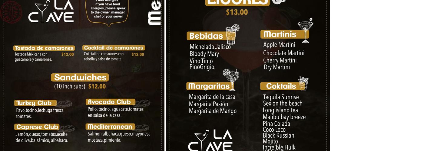 La Clave Menu