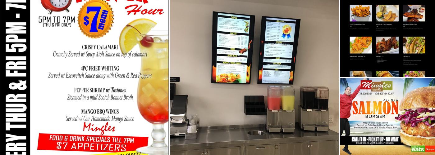 Mingles Ultra Lounge Menu