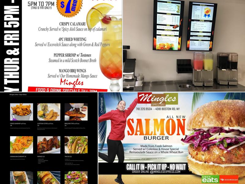 Mingles Ultra Lounge Menu