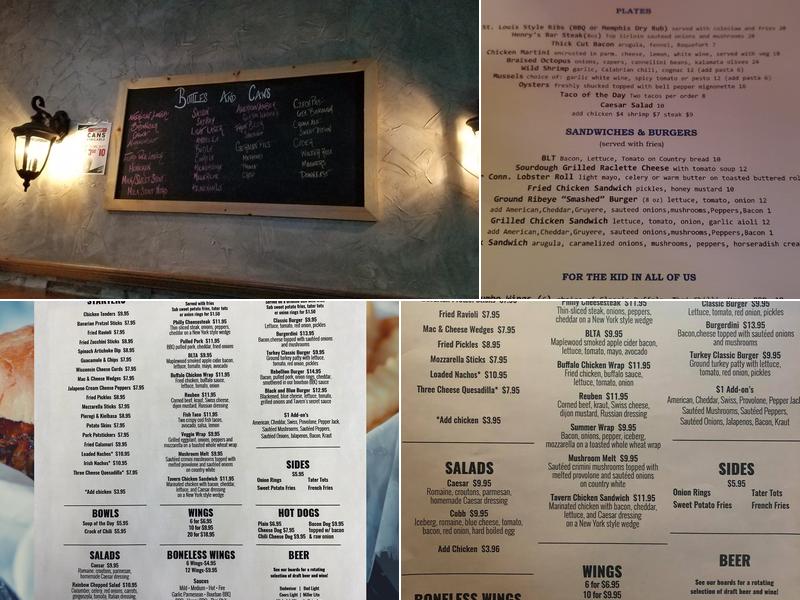 Henry’s Bar And Grill Menu