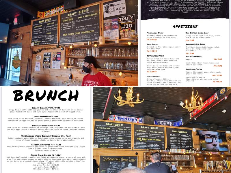 Wolff's Biergarten Menu