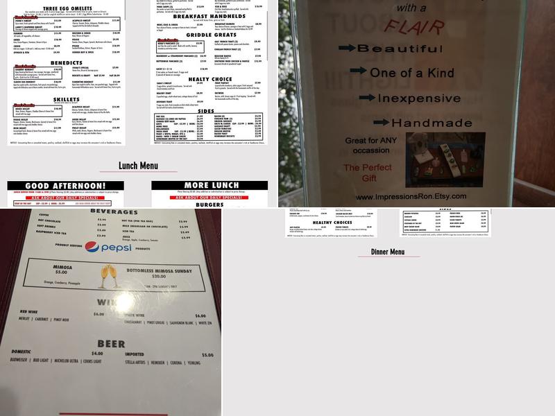 Fiona's Restaurant Menu