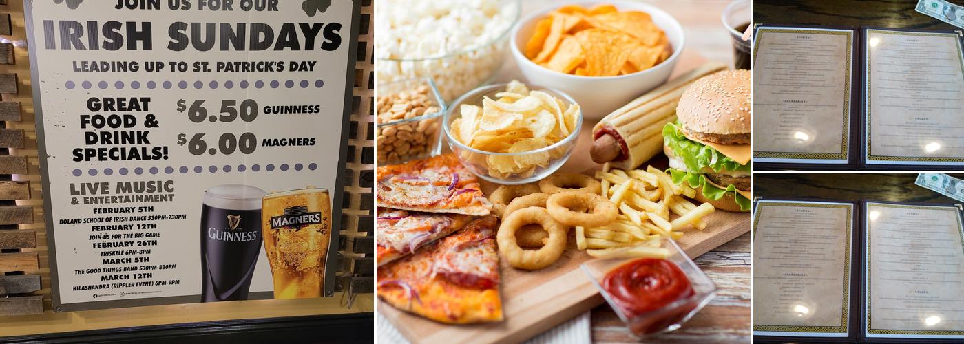 Patrick's Pub Menu