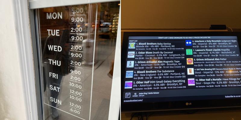 Brewed And Bottled Craft Beer Shop Menu