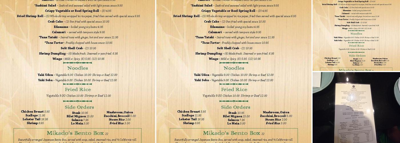 Mikado Menu