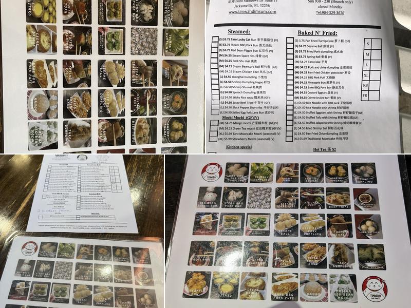 TimWah Chinese Dim Sum Restaurant Menu