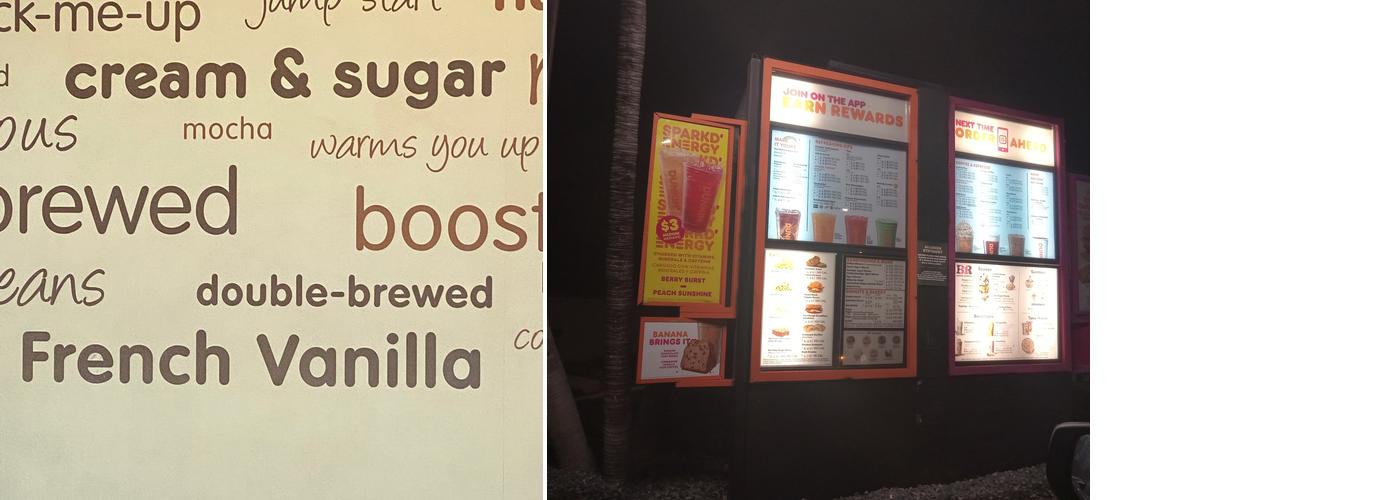 Dunkin' Menu