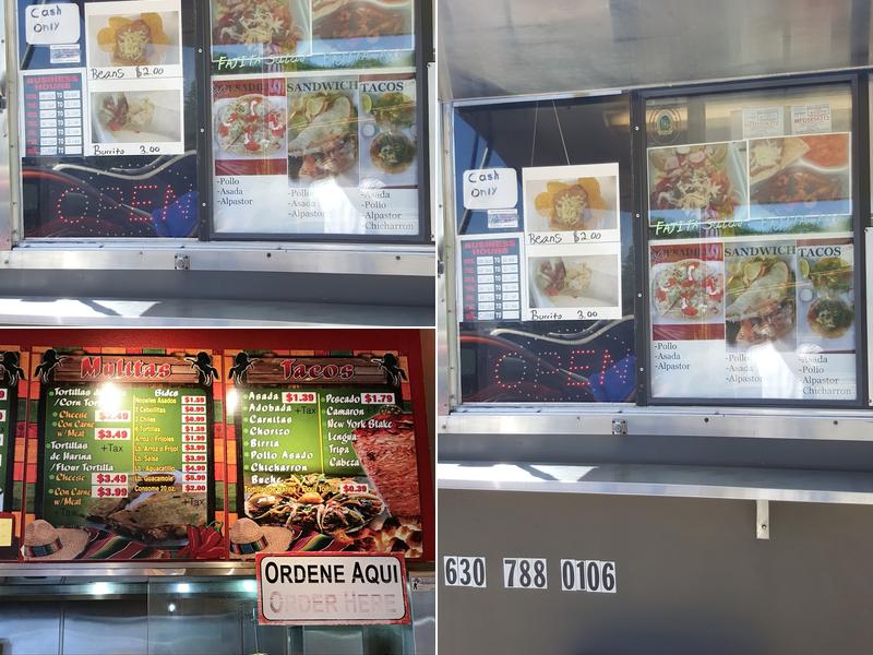 Tacos dos potrillos Menu