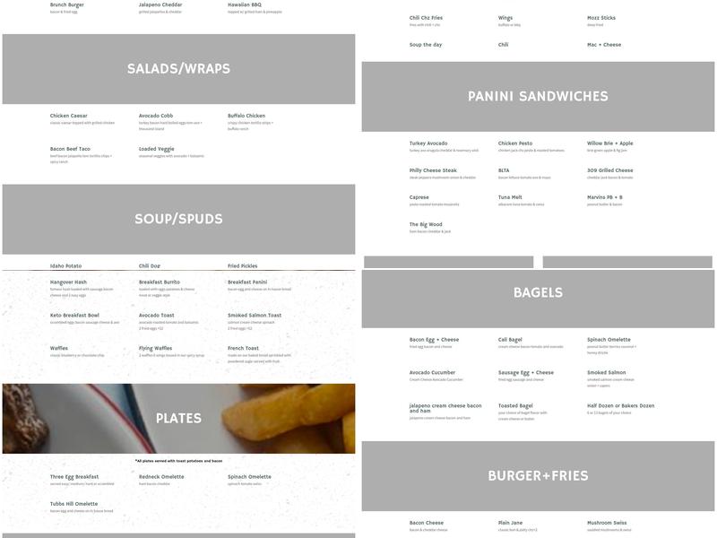 Rustic Menu