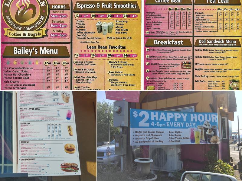 Lean Bean Menu