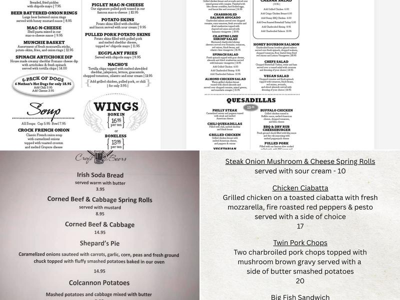 Jd's Pub & Brew Menu