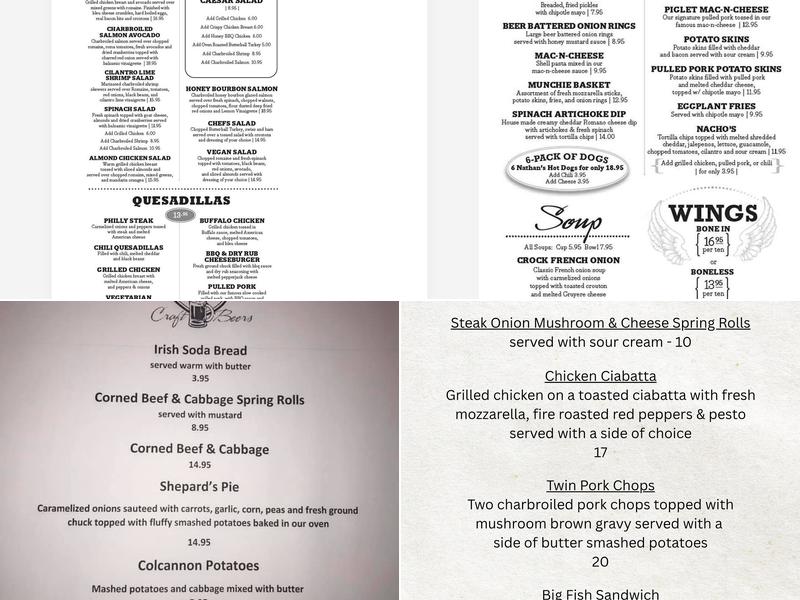 Jd's Pub & Brew Menu