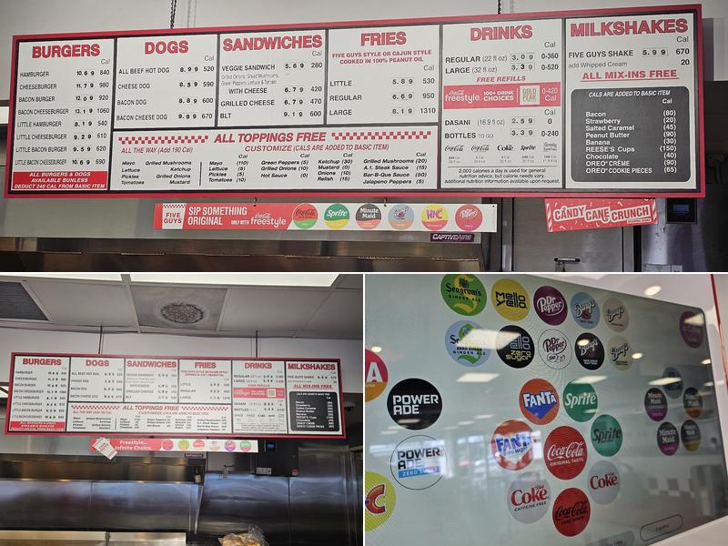 Five Guys Menu