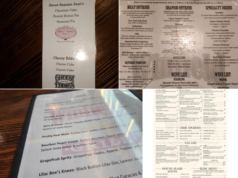 Winfield Grill Menu