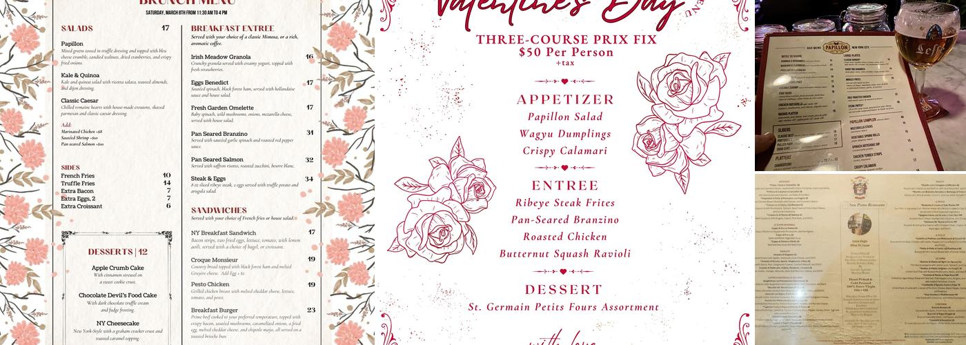 Papillon Bistro & Bar Menu