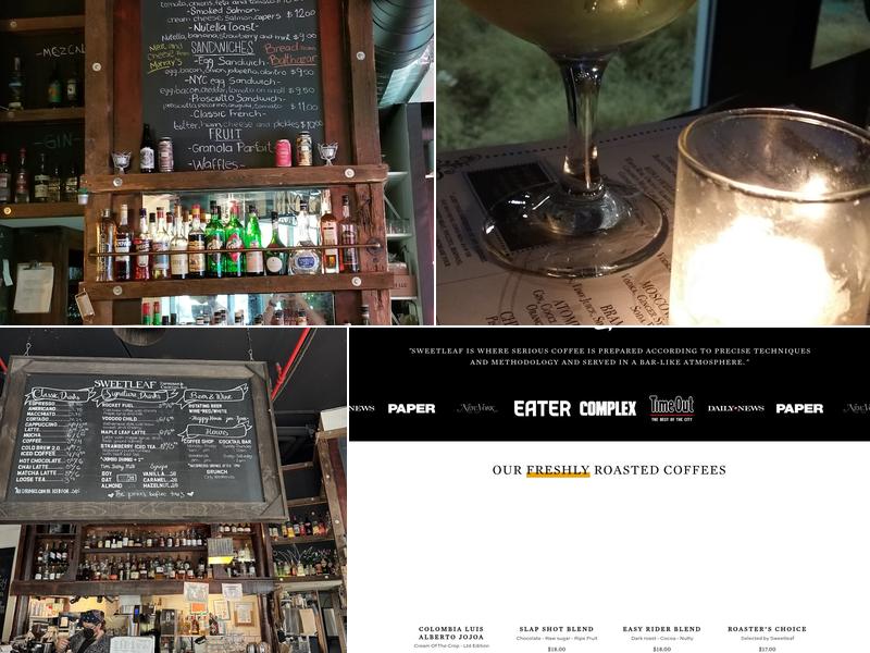 Sweetleaf Coffee & Cocktail Bar Menu