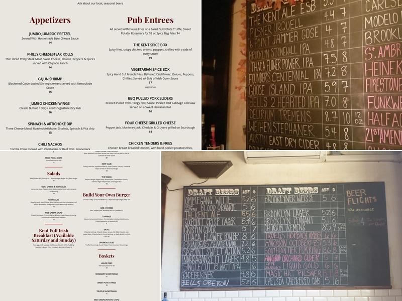 Kent Ale House Menu