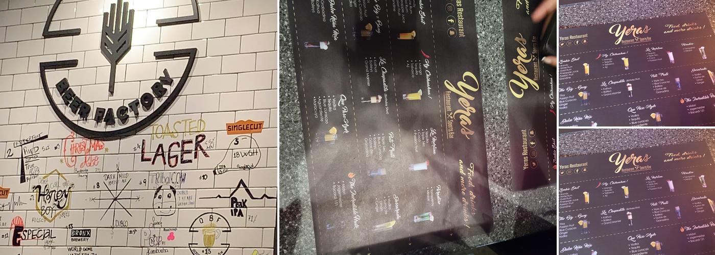 Yeras Menu