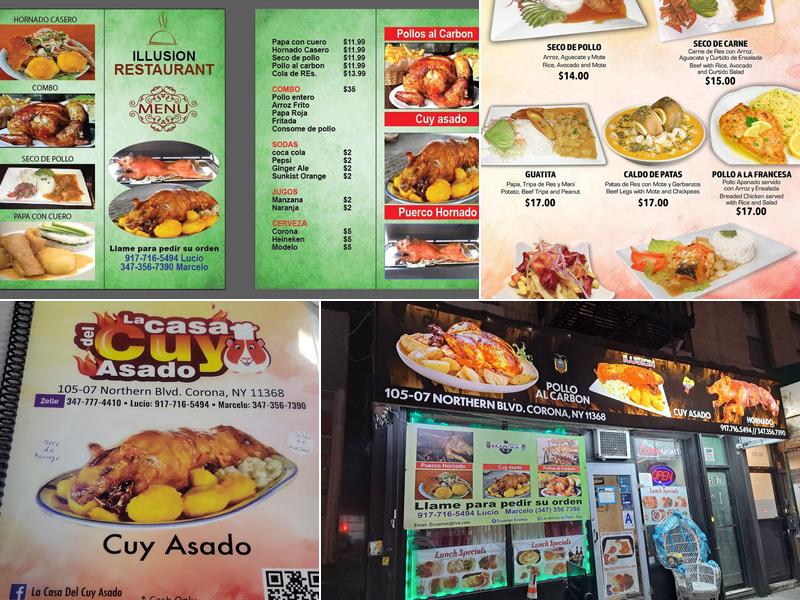 La Casa Del Cuy Menu