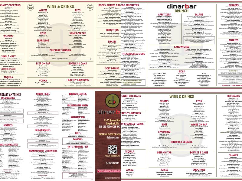 Diner Bar Menu