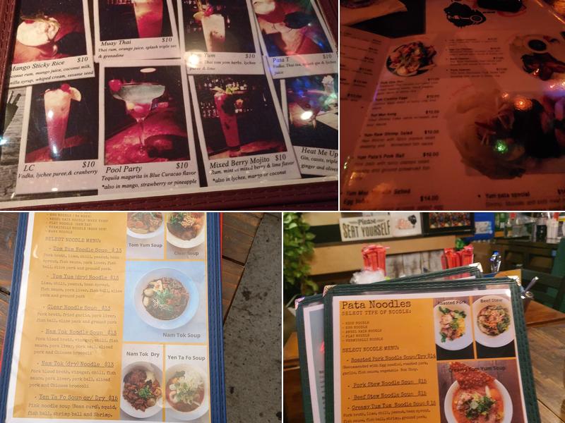 Pata Paplean Menu