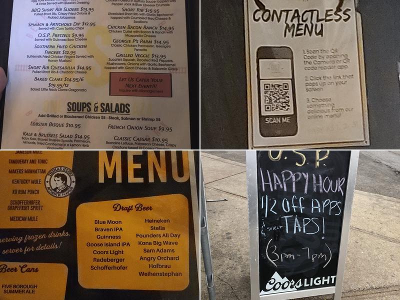 One Station Plaza Menu